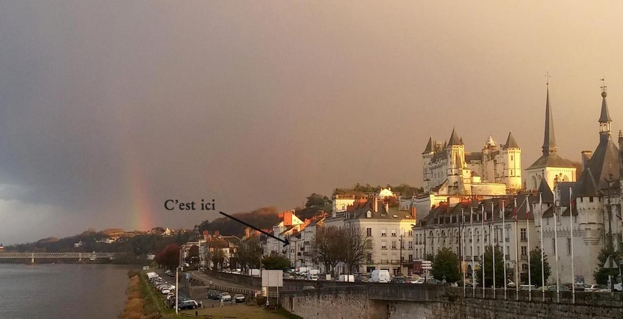 T2 Vue Sur Loire Local Velo Apartamento Saumur Exterior foto